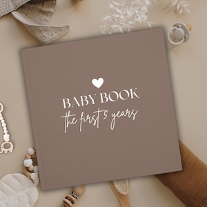 Mein Babybuch, Baby-Erinnerungsbuch, personalisiertes Andenken, Erinnerungsbuch, Erinnerungsbuch, Erinnerungsbuch, Journal für Neugeborene, Geschenk für neue Eltern, werdende Mama