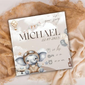 Libro de recuerdos de bebé personalizado, recuerdo fotográfico para registrar hitos, libro de fotos de anuncios, regalo para recién nacidos, niña y niño, diario para bebés