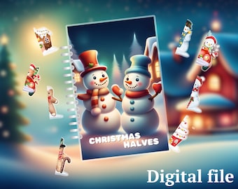 Christmas Busy Book: Toddler Matching Game (Digital File)