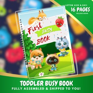 Matching Activity Book, Toddler Busy Book, Quiet Book, Learning Binder, 2 Year Old Worksheet, Homeschool,  English learning,  Activity Book