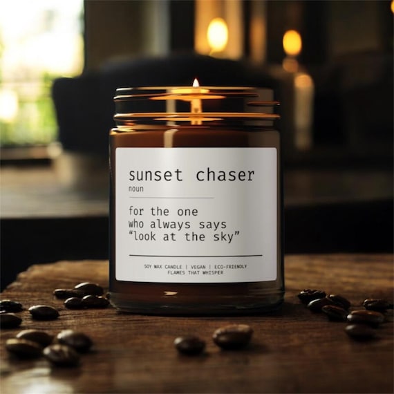 Sunset chaser candle | Sunset lover gift ideas | Birthday gift | Christmas | Valentines Day | Summer | Spring