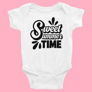 Sweet Summer Time Fun Baby Girls Boys Unisex Onesie Bodysuits, Toddler T-Shirts, Newborn Onesie, Summer Shirts, Beach Vacation T-Shirts