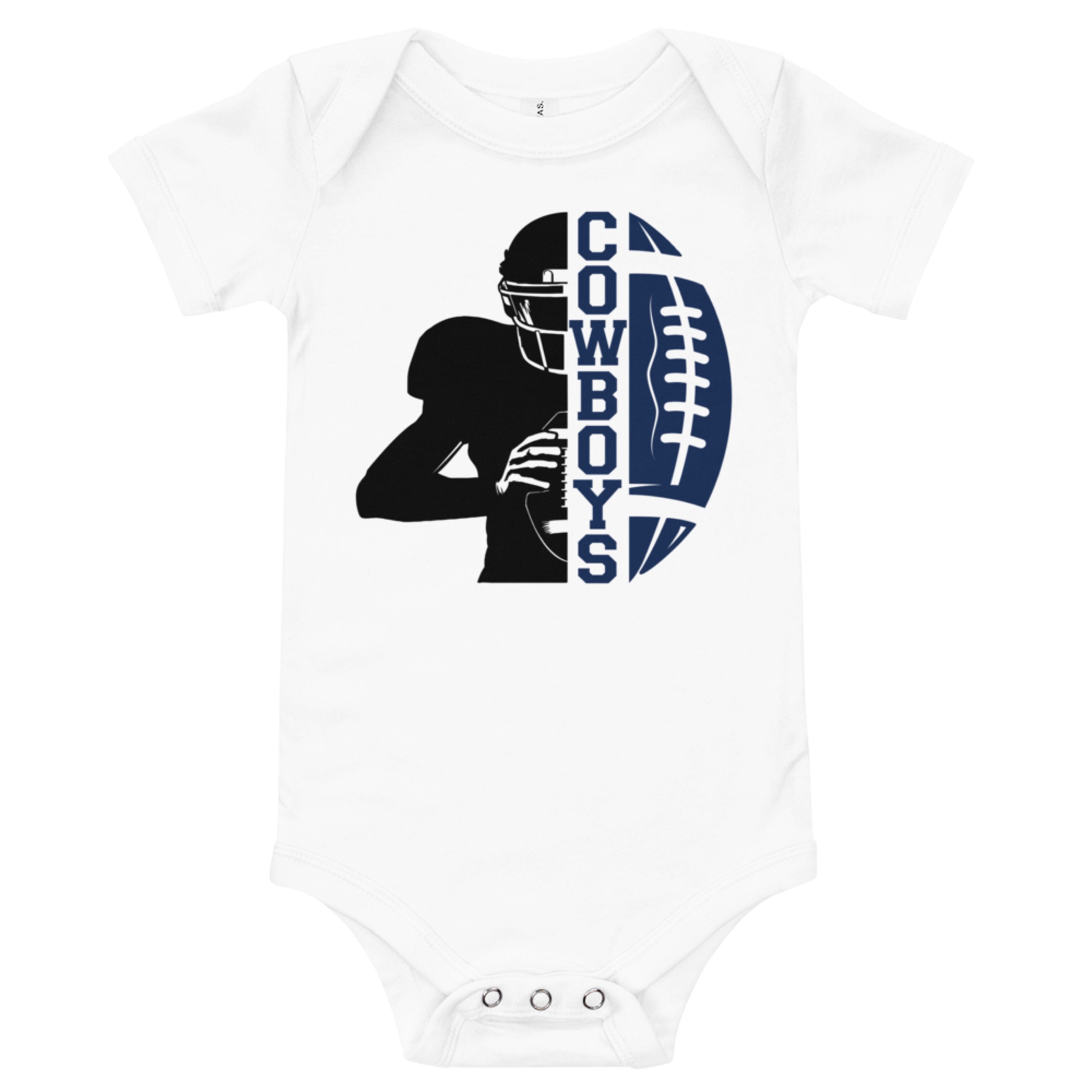 Football Player Dallas Texas Cowboys Football Team Boys T shirts and Onesies Dallas Baby Boys Gift for Boys Etsy UK