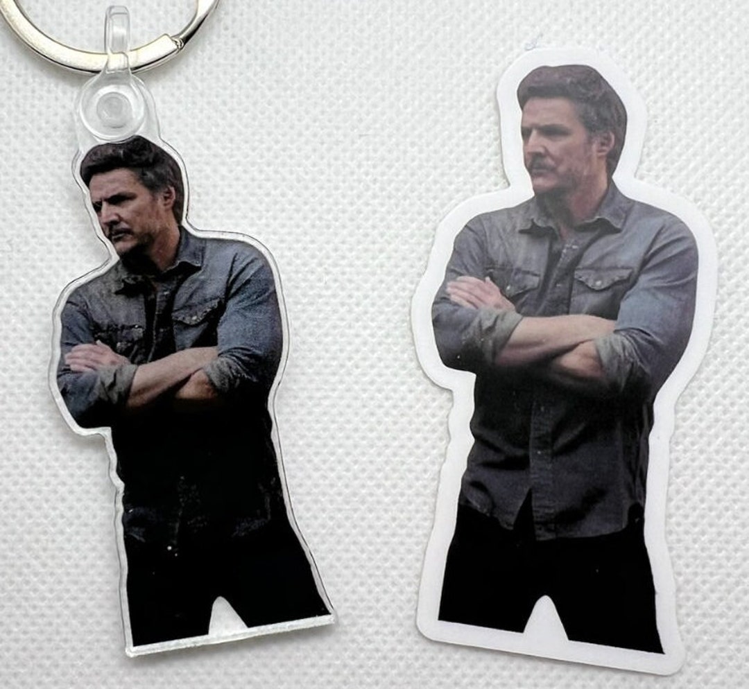 Pedro Pascal Joel Keychain & Free Sticker, Pedro Pascal the Last of Us