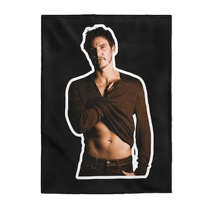 Pedro Pascal Velveteen Plush Blanket