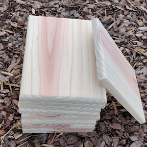 5" x 7" Wooden Project Blanks for Arts and Crafts DIY CNC Laser Engraving, Reclaimed Cedar, Kids Crafts STEAM, Unfinished or Custom Stain