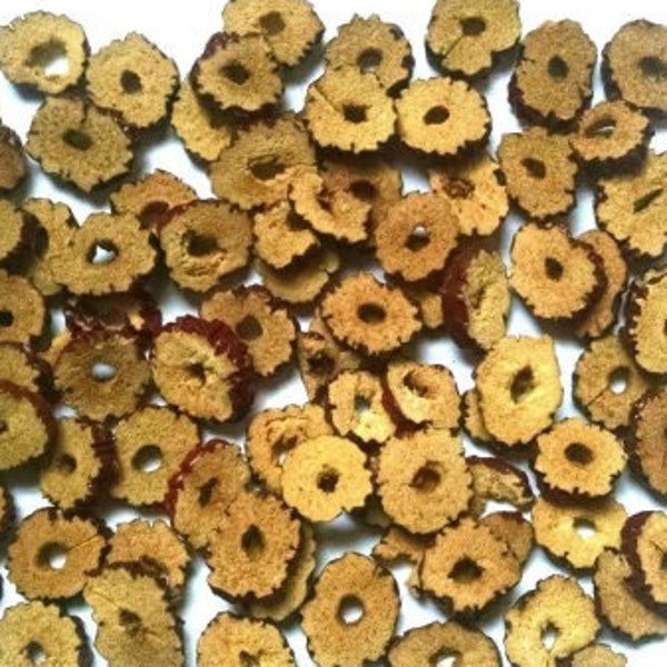 Rebanadas de fruta de azufaifo - Ziziphus jujuba - Hierbas a granel comestibles orgánicas secas de fecha china para té / jabón / velas / manualidades de bricolaje / boticario casero