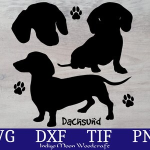 Dackel Silhouette SVG - Wiener Hund Plotterdatei - Dackel Svg - Dackel Svg - Dackel Svg - Cricut - Dackel Svg