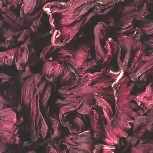 Roselle Hibiscus Flowers - Hibiscus sabdariffa - Rosella - Organic Apothecary Natural Edible Dried Herbs For Tea / Crafts / Soap / Candles