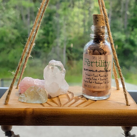 Crystal Cluster Hanging Wooden Shelf Window Crystal Display Etsy