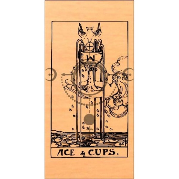 Ace of Cups CNC File - Cricut - Rider Waite Tarot - CRV - SVG - G-Code