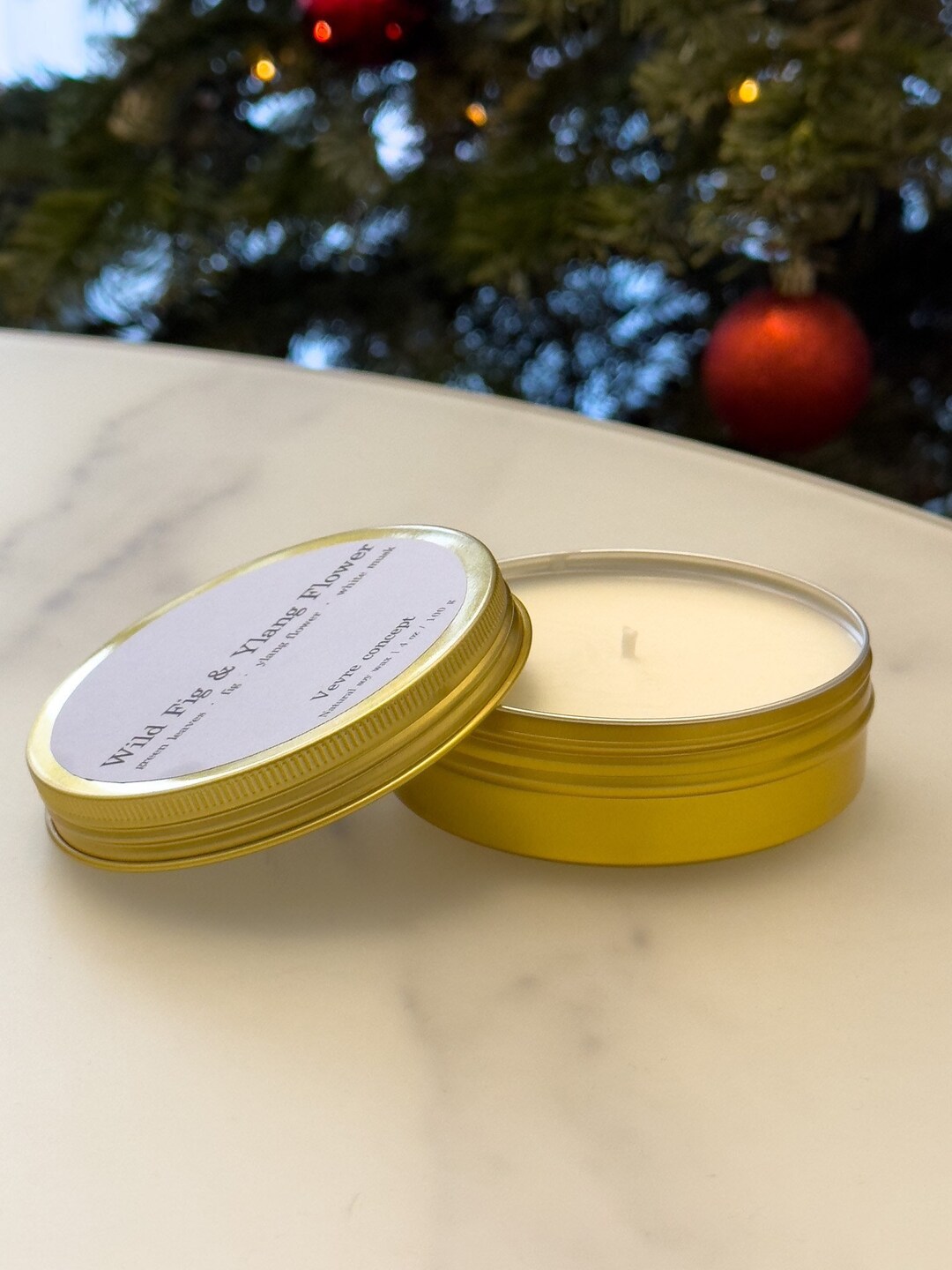 Elegant Tin Candle With Hidden Phrase Inside 4 Oz Tin Etsy