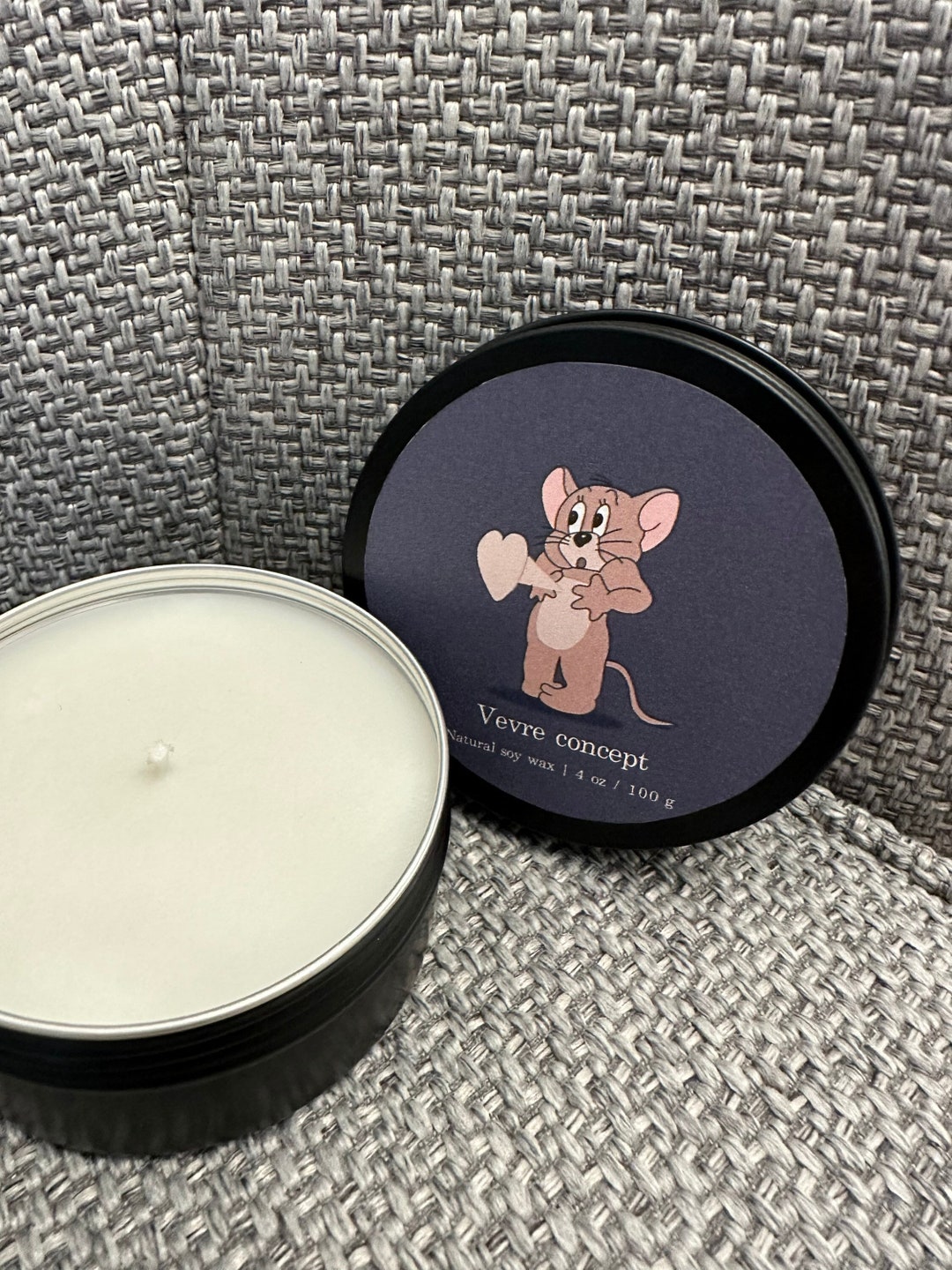 Valentine's Personalised Candle Gift I Option of Custom Hidden Message