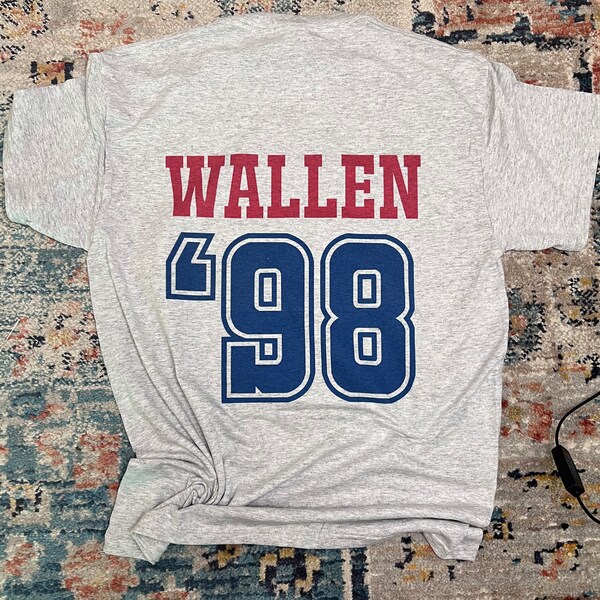 Wallen Braves 98 Baseball Jersey Etsy