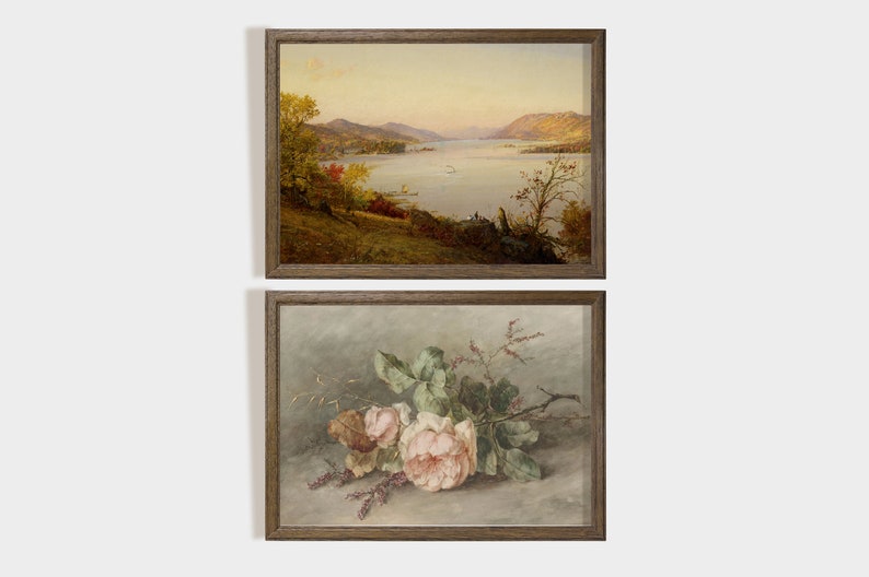 Vintage European Wall Art Print Set Vintage Home Decor Etsy