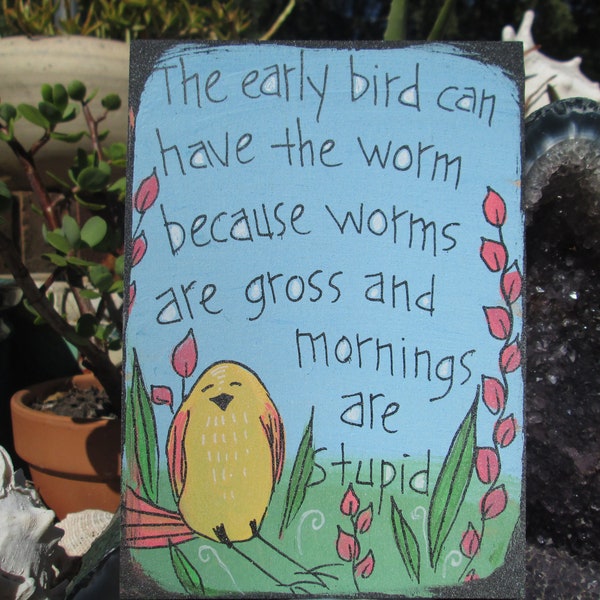 Funny Bird Quote - Etsy
