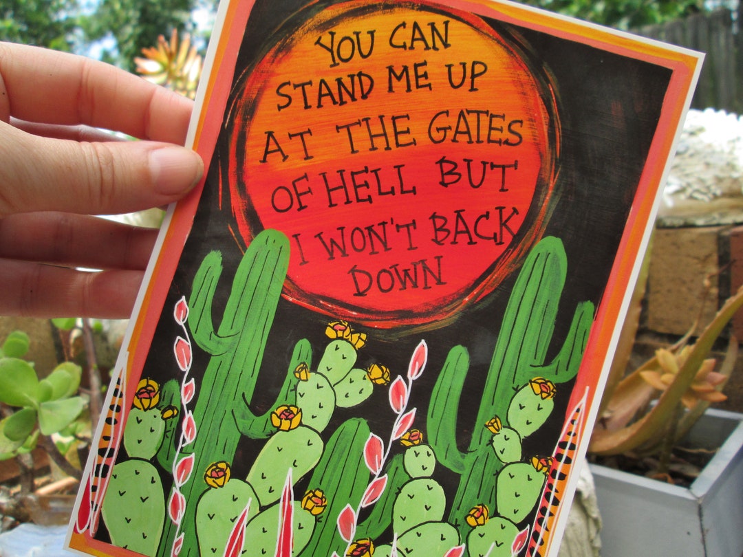 I Won t Back Down Song Lyrics 7 X 5 Matte Art Print On Heavy Wt Paper come-back-down-feat-uta-plotkin-youtube