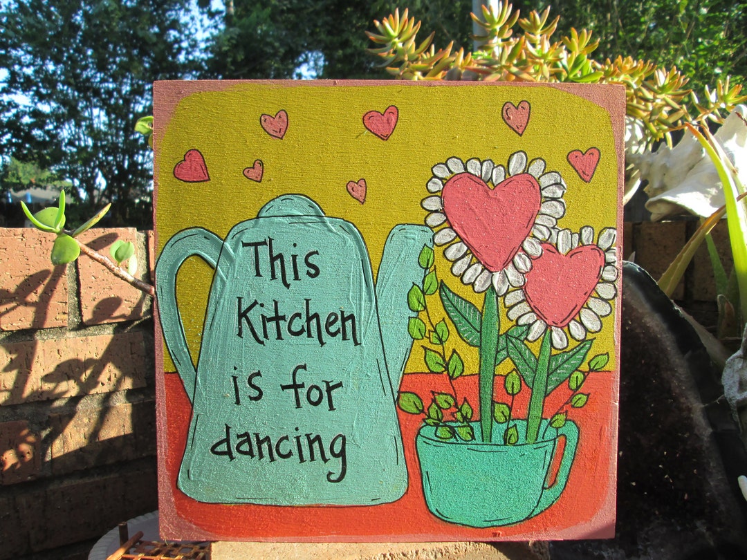This Kitchen is for Dancing Cute Kitchen Art Painting on 10 Etsy