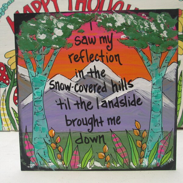 Landslide Lyrics - Etsy