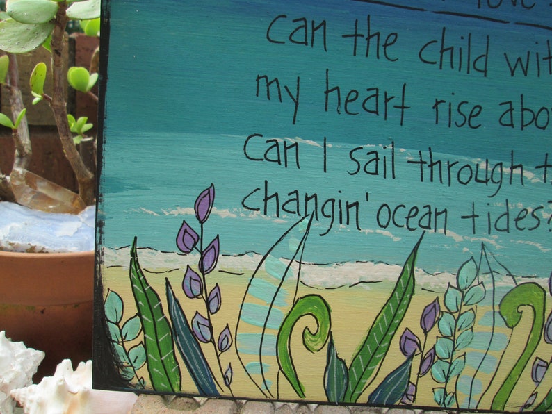 Landslide Song Lyrics Painting on 10 X 10 Wood Panel Oh Etsy