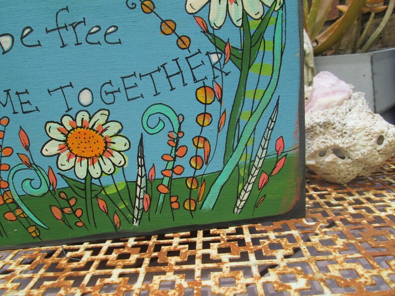 Come Together Song Lyrics Painting on 10 by 10 Wood Etsy