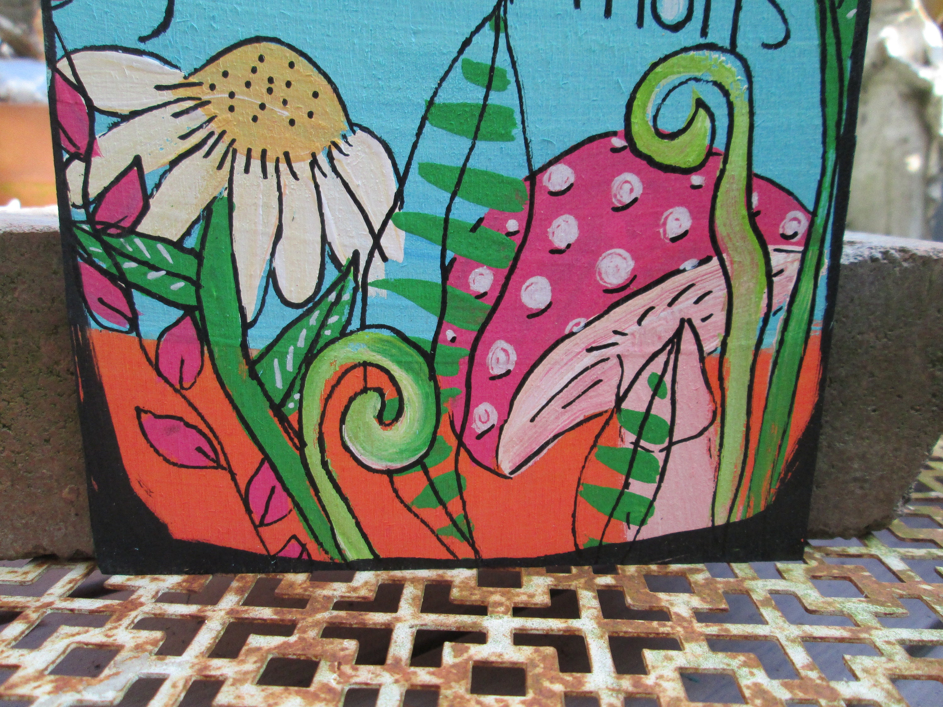 Good vibrations song lyrics painting on 10 by 10 wood etsy
