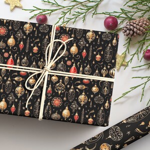 Christmas 5X2M Royal Ornament Luxury Design Neutral Gift Wrapping Paper