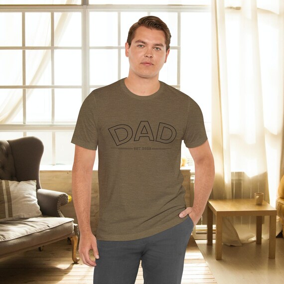 Custom Fathers Day Gift, Fathers Day TShirt, Fathers Day Gift, Mens TShirt, New Dad TShirt, Gift For New Dad, Dad Shirt, Dad Gift