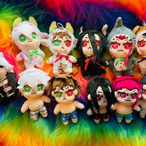 CLEARANCE SALE  very very low amount 10cm keychain Dr plush Nagito,hajime,izuru,kazuichi and gundham
