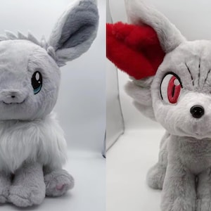 Reserva ya tus peluches de Eevee variocolor, Fennekin, Froakie, Politoed y Dragonite (35 cm).