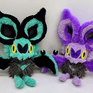 Lagerware! Limitiertes glänzendes Noibat / Regular Noibat 30 cm weicher flauschiger Plüsch. Jetzt neu Pumpkaboo! (bitte Beschreibung lesen!)