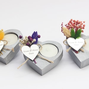 Personalized Wedding Favors for Guests , Wooden Tealight Candle, Rustic Wedding Favors, Bulk Wedding Favors, Custom Wedding Favors