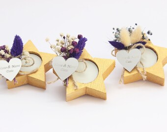 Rustic Wedding Favor,Bridal Baby Shower Favors ,Personalized Wedding Favors for Guests , Wooden Tealight Candle,Custom Wedding Favors Gift