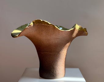 Made to Order - Small Sculptural Ikebana Vase: Handmade Ceramic Pottery, Organic Wabi Sabi