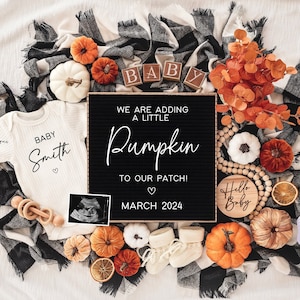 秋のパンプキン妊娠発表：性別を問わないソーシャルメディアでの発表（デジタル）