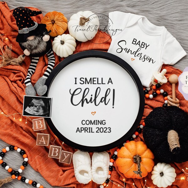 Halloween Pregnancy Announcement Svg Etsy