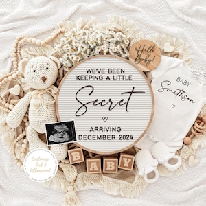 Digital Pregnancy Announcement: Gender Neutral, Social Media Reveal (Digital Download)