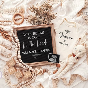 Pregnancy Announcement Digital  \ Gender Neutral \ Editable template\ Baby Announcement \ Pregnancy Reveal \ When the time is right