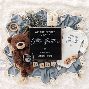 Boy Pregnancy Announcement: Social Media Gender Reveal (Digital Download)