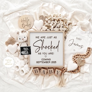 Neutral Pregnancy Announcement, Digital Pregnancy Announcement, Baby Announcement, Instant Download, Editable Template, Surprise Pregnancy