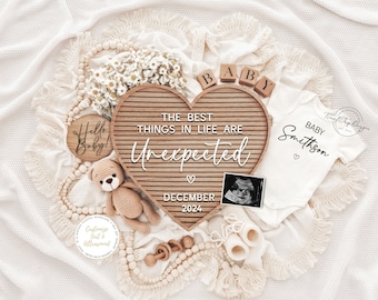 Digitale zwangerschapsaankondiging: social media Baby Reveal (directe download)