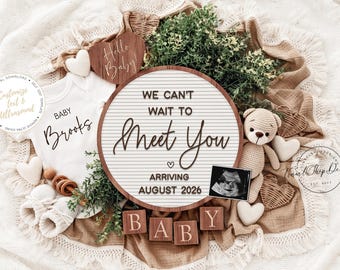 Pregnancy Announcement: Gender-Neutral Baby Reveal, Meet You (Digital Download)