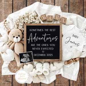 Adventure Pregnancy Announcement, Digital Baby Announcement, Instant Download, Editable Template Custom Pregnancy Reveal, Mom to be reveal