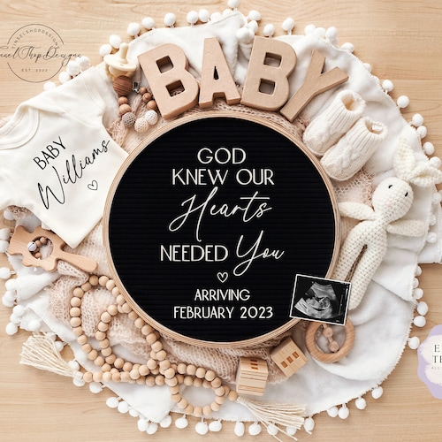 Editable Digital Letter Board Pregnancy Announcement for Etsy