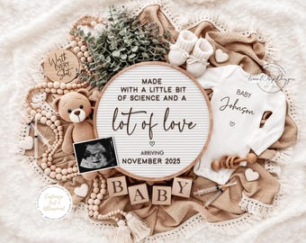 IVF Pregnancy Announcement: Editable Digital Template (Instant Download)