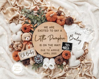Herbst Schwangerschaftansage: Little Pumpkin Reveal (Digitaler Download)
