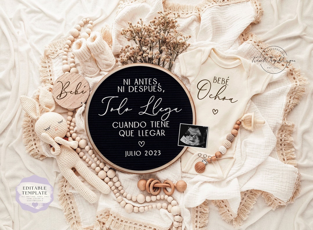 Neutral Digital Pregnancy Announcement Baby Announcement Gender Neutral