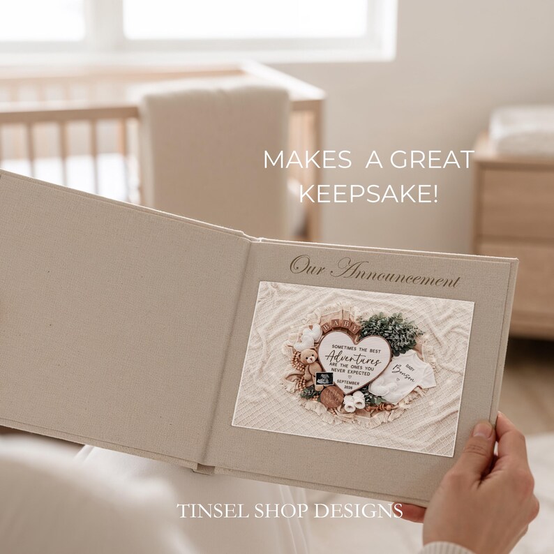 Pregnancy Announcement Template, Digital Pregnancy Announcement, Baby Announcement, Instant Download, Editable Baby Announcement, Secret image 11