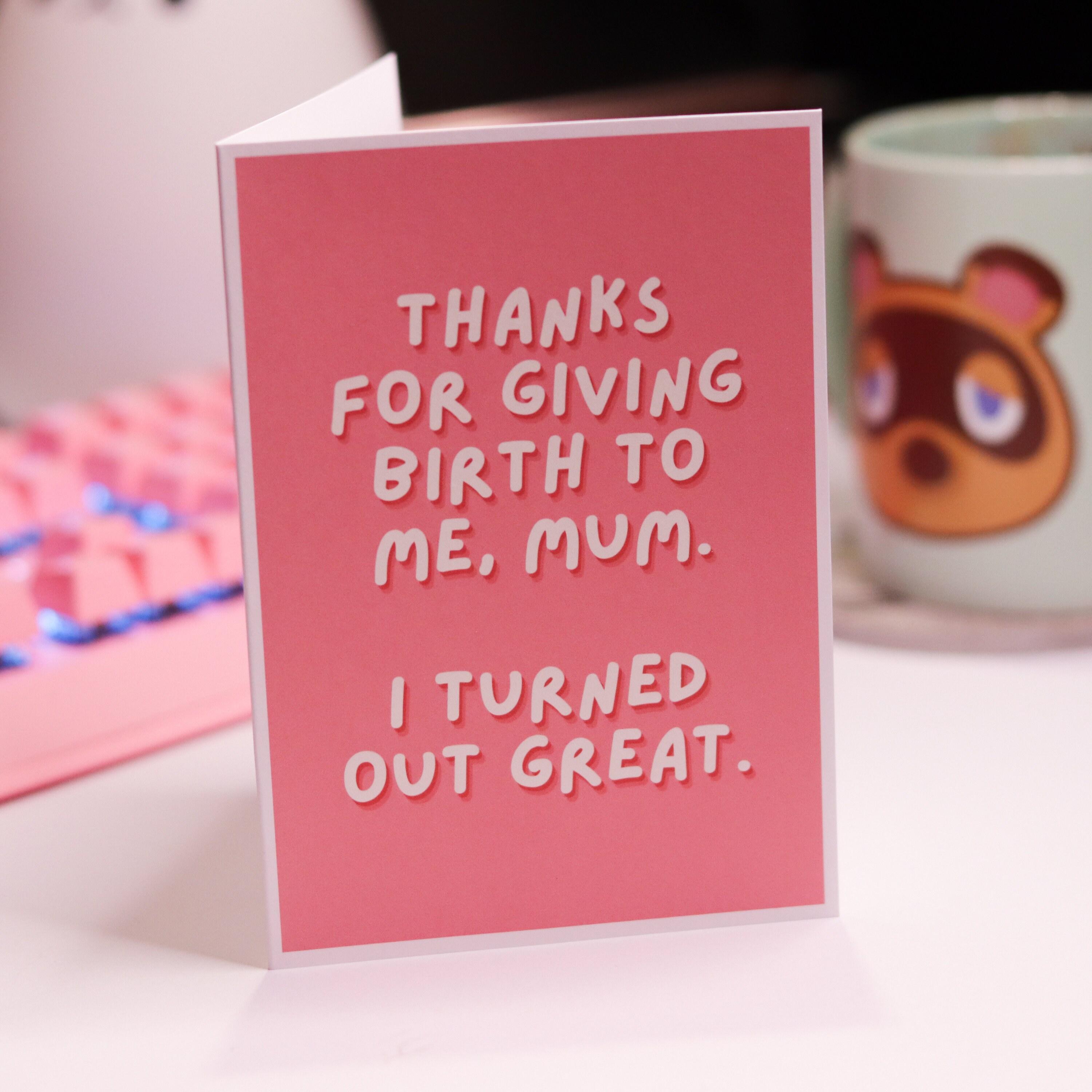 Thanks For Giving Birth To Me Funny Joke Mother's Day - Etsy