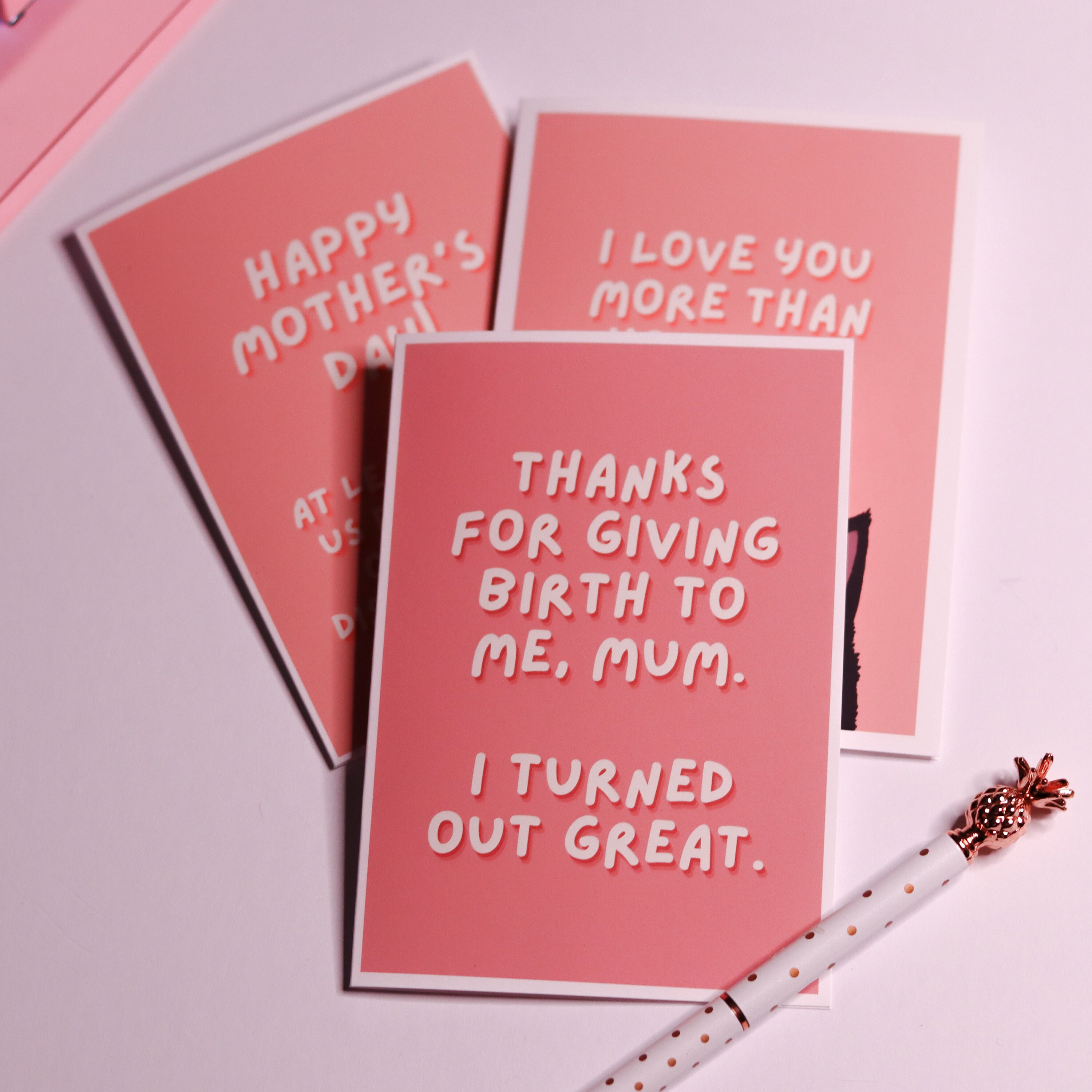 Thanks For Giving Birth To Me Funny Joke Mother's Day - Etsy